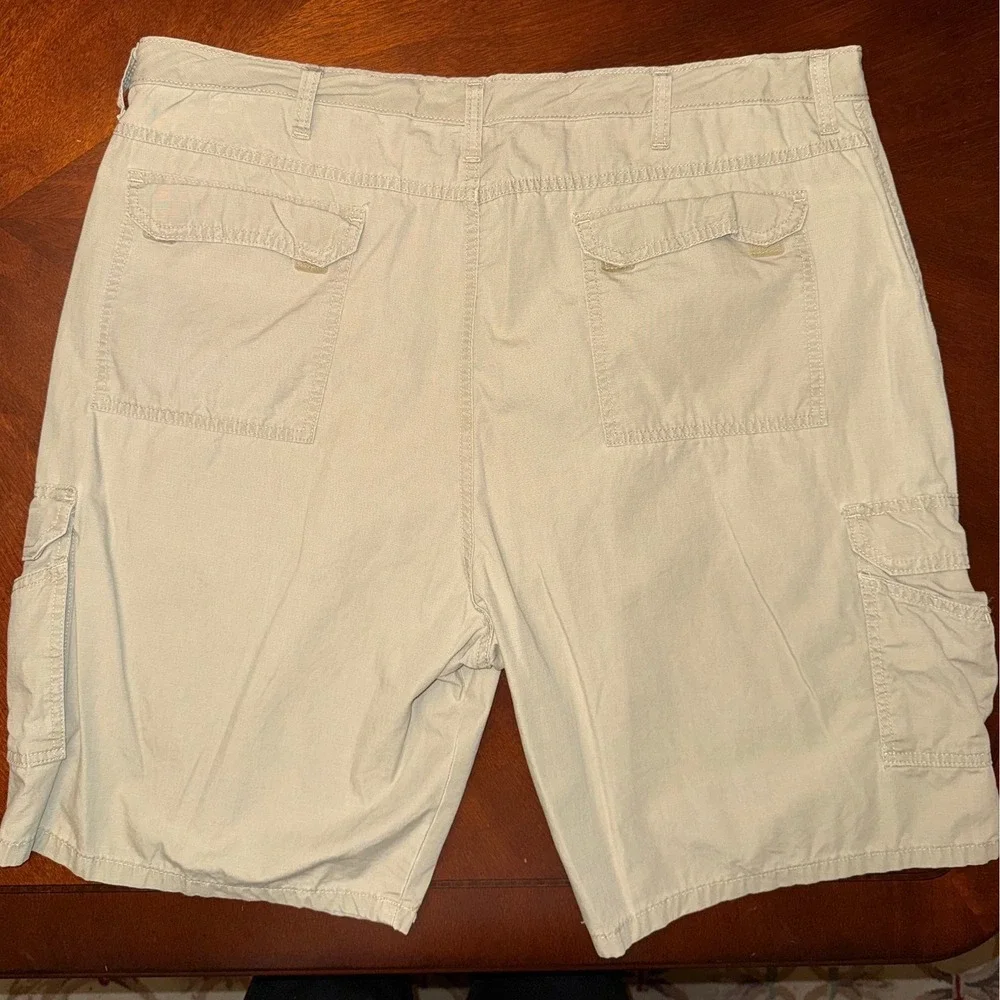 Wrangler Cargo Shorts Mens‎ 42 Tan Authentic Issue Ripstop Cotton Hiking Outdoor
